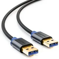 deleyCON deleyCON 2m USB 3.0 Datenkabel 5Gbit/s USB A-Stecker zu USB A-Stecker USB-Kabel