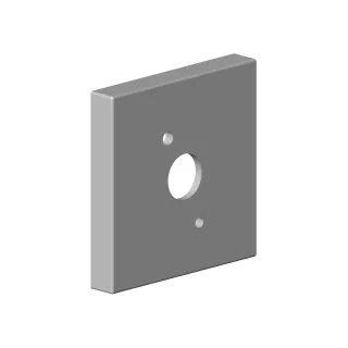 Dornbracht Rosette für Wandanschlussbogen Ersatzteile 092782006 60 x 60 x 9 mm Chrom 092782006-00