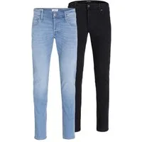 Jack & Jones Slim-fit-Jeans JJIGLENN JJORIGINAL SQ 356/330 2 PK MP (Packung, 2-tlg)