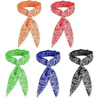 nsihing Sporthandtuch Kühlendes Handtuch, 5 Stück Ice Cooling Schal, (100 x 5 cm Sports Kühltuch für Männer und Frauen, 5-St), für Outdoor Schals und Sommerfest Beim Schwimmen und Training
