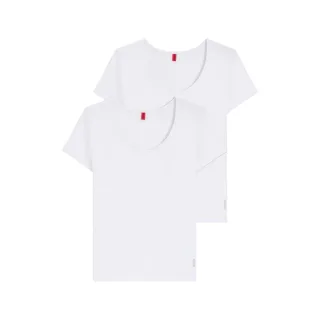 Hugo - T-Shirt für Damen, Stretch (2er-Pack) (Weiß)