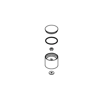 Grohe Umstellknopf 46585 moon white , 46585LS0 46585LS0
