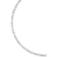 GOLDKLEIN Silberkette 925 Sterling Silber Figaro Stil Echtsilber 45cm-60cm Halskette, Bestpreis - Damen Herren mit Schmuckbox - Sale 31.07.2026