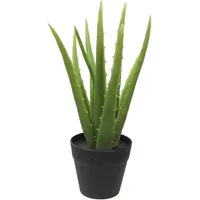 Kunstpflanze Aloe Vera Pflanze Kunstpflanze künstliche Pflanze im schwarzen Topf Aloe Vera, MichaelNoll, Höhe 25 cm