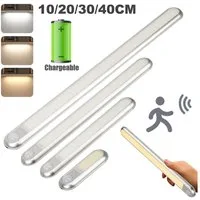 Sunicol Schrankleuchte LED Schrankbeleuchtung mit Bewegungsmelder, USB Aufladbar, Dimmbar Nachtlicht für Küche, Schnurlose magnetische Lampe
