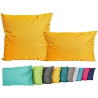 JACK Dekokissen 2er Set Outdoor Lounge Deko Kissen Set 45x45cm + 30x50cm Inkl. Füllung, mit Lotus-Effekt, Robust, Strapazierfähig, für Innen & Außen geeignet