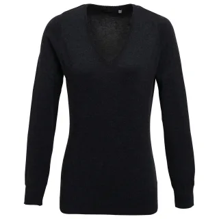 Premier - Sweatshirt V-Ausschnitt für Damen (Holzkohle)