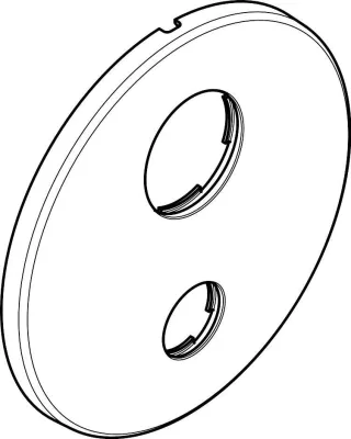 Hansgrohe Rosette für vertauschte Anschlüsse kalt-warm chrom, 97193000 97193000