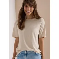 CECIL T-Shirt aus Baumwollmix mit Modal, pflegeleichte Jersey-Qualität