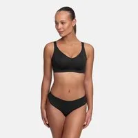 cfab (creamy fabrics) Bügelloser BH Seamless Compact Push-Up BH-Schwarz-XL (1-tlg)