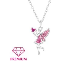 Monkimau Silberkette Feen Kinder Premium Halskette 925 Silber Geschenk, Hypoallergen