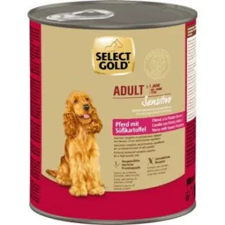 SELECT GOLD Sensitive Nassfutter Adult Pferd mit Süßkartoffel 6x800 g