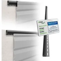 Hexim Verkleidungspaneel, (Siding Fassadenpaneele außen Fassadenverkleidung wetterfest Kunststoffpanelee PVC-U Verkleidung Außenwand Hausverkleidung UV-beständig - (Abschlussprofil anthrazit)