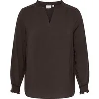 ONLY CARMAKOMA Shirtbluse CARMETTA LIFE V-NECK TOP WVN NOOS Kunstfaser, regular fit