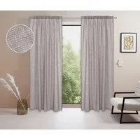 LeGer Home by Lena Gercke Gardine Marusha (2 St), Stangendurchzug, halbtransparent, Leinenoptik, grob gewebt, verschiedene Größen