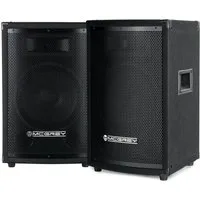 McGrey TP-10 DJ PA Box 25cm (10) Subwoofer, 2-Wege System, Holzgehäuse Lautsprecher (Nein, 200 W, Paar Passiv-Speaker mit Boxenflansch)