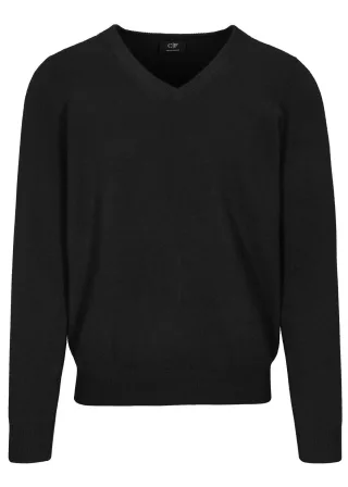 COMMANDER Finest Clothing - V-Pullover Basic, uni black - Gr. - XXL