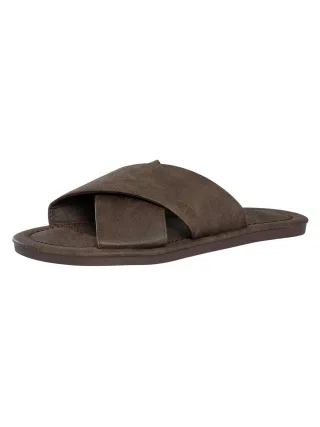 Superdry Vintage Kreuzriemen-Sandalen, Braun