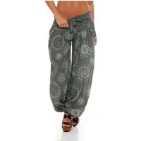 malito more than fashion Haremshose malito Damen Pumphose mit Print, leichte Stoffhose inkl. Gürtel, Pumphose Aladinhose mit Print Einheitsgröße