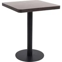 vidaXL Esstisch Bistrotisch Dunkelbraun 60x60 cm MDF (1-St)