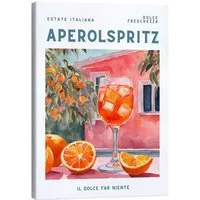 Posterlounge Wandbild Estate Italiana - Aperol Spritz, Ohkimiko, erhältlich als Poster, Leinwandbild, Wandsticker oder Acrylglasbild