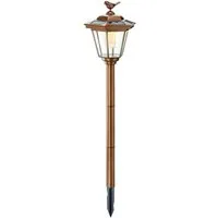 esotec LED Gartenleuchte Esotec Solar Standleuchte Tivoli, warmweiß, 68 cm, kupferfarben
