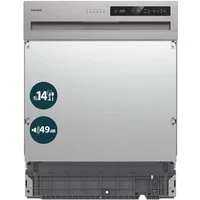 homeX teilintegrierbarer Geschirrspüler DWSI601449E, 12 l, 14 Maßgedecke, Einbau Spülmaschine teilintegriert 60 cm, 6 Programme, AquaStop, 49 dB