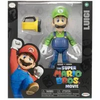 Super Mario Actionfigur Nintendo Super Mario Movie Luigi Figur, 13 cm