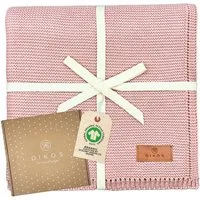 Babydecke DIKOS® Baby Decke für Neugeborene aus *100%* Bio Baumwolle, DIKOS, Kuscheldecke PREMIUM Qualität Geschenk zur Geburt, atmungsaktiv, clean