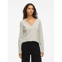 Vila V-Ausschnitt-Pullover VINIKOLINA V-NECK L/S KNIT TOP - NOOS