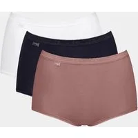 sloggi Maxislip Basic+ Maxi (3er Pack) perfekter Sitz, Cotton-Mix, hohe Taille