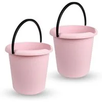 ProHome Putzeimer 5 Liter Eimer, (2-tlg), Haushaltseimer, vers. Farben, Kunststoffeimer, BPA-frei, Made in EU