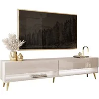 Lookway Lowboard CALANTE 180 cm RTV Schrank auf Beinen und LED-Beleuchtung