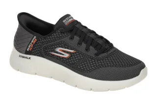 Skechers 216505 BKOR Go Walk Flex - New World Herrenschuhe Grau/Schwarz/Orange