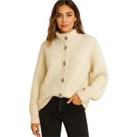 Worldclassca Cardigan WORLDCLASSCA Damen Cardigan Oversize Strickjacke mit Knöpfen Fashion Neue Kollektion - Stilvolle und gemütliche Strickmode für Damen