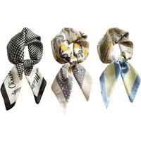 Zaewry Seidentuch Damen Seide Gefühl Schal Halstuch Schal Frauen Seidenschal, (3-St), Seidentuch Scarf Bandana Taschentuch Ansatz Handgelenk