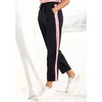 Vivance by Lascana Schlupfhose mit lockerem Bein mit sportlichen Kontraststreifen, leichte Sommerhose, knitterfrei