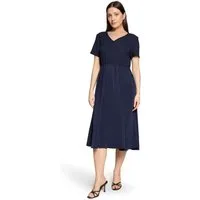 Cartoon Midikleid Damen mit Eingrifftaschen