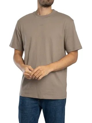 HUGO Dapolino-Logo-T-Shirt, Braun
