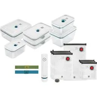 Zwilling Vakuumbehälter Fresh & Save, Aufbewahrungssystem, Glas, Kunststoff, (Set, 16-tlg), Vakuum Starterset für Lebensmittel, Glas, Spülmaschinenegeeignet