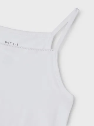 NAME IT - NKFSTRAP TOP 2P NOOS Bright White - Gr. - 116