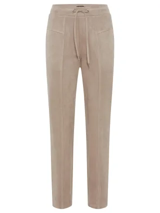 Olsen - Trousers Casual Cropped dark taupe - Gr. - 46