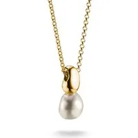 THOMAS SABO Kette mit Anhänger Natural Beauty Perlenkette fein, Bold Elegance, mit Süßwasserzuchtperle