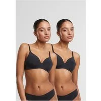 URBAN CLASSICS Bügelloser BH Ladies Basic Padded Bra 2-Pack