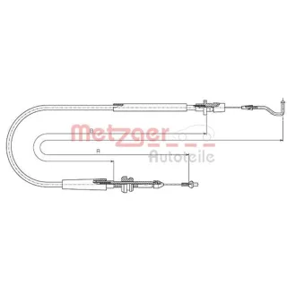 Metzger Gaszug VW Transporter T4 Bus 2,0