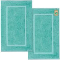 Lavea Badematte 2er Set Badeteppiche Elena Frottee 50x80 cm Badvorleger, 100% Baumwolle, 500 g/m² Frottier, weich & saugstark, pflegeleicht