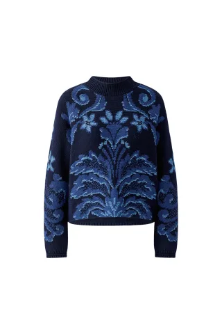 Oui - Pullover dk blue blue - Gr. - 38