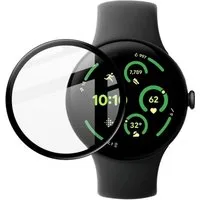 Wigento Smartwatch-Hülle Für Google Pixel Watch 3 45mm Plexiglas HD Schutz Folie Transparent, HD Plexiglas Schutzfolie