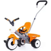 Polesie Dreirad Dreirad Didactic-2 mit Mulde Schubstange Kinder Pedal Tretfahrzeug