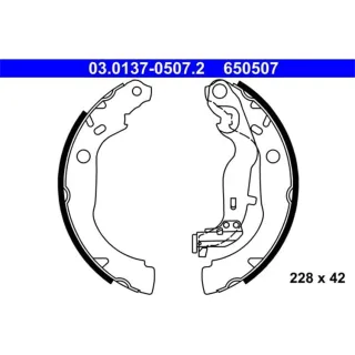 ATE Bremsbackensatz hinten Dacia Duster